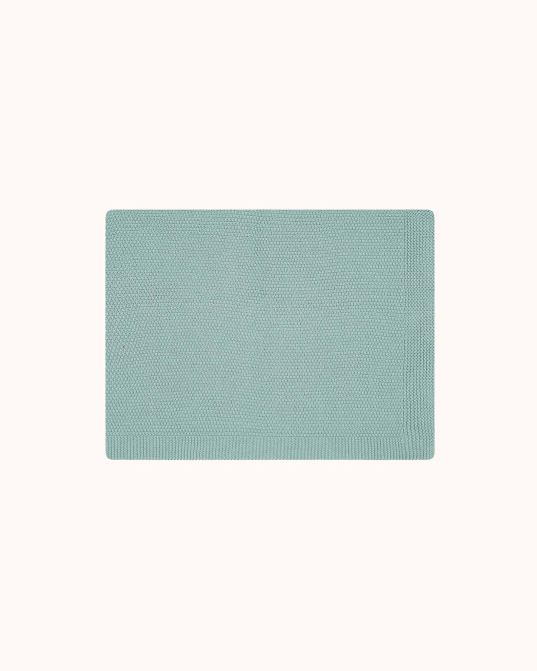 Knitted Blanket Bou in blue spray