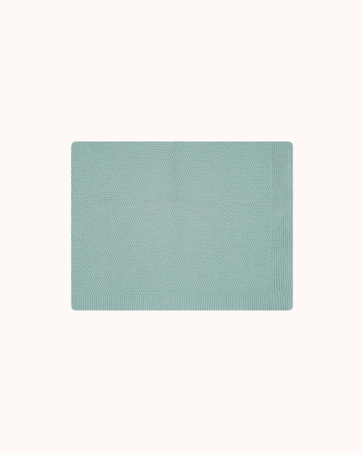 Knitted Blanket Bou in blue spray