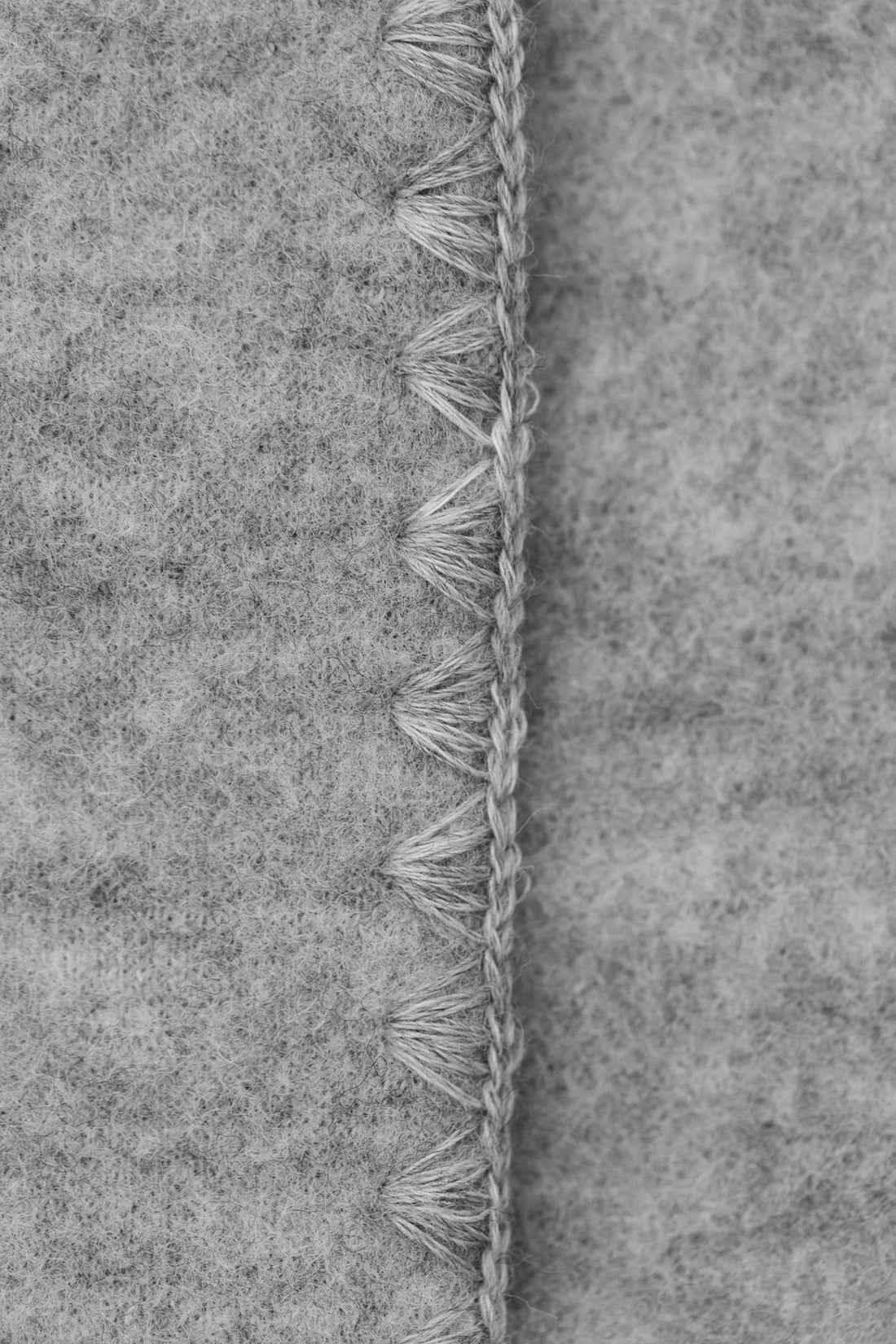 Babydecke aus Wolle in gray melange