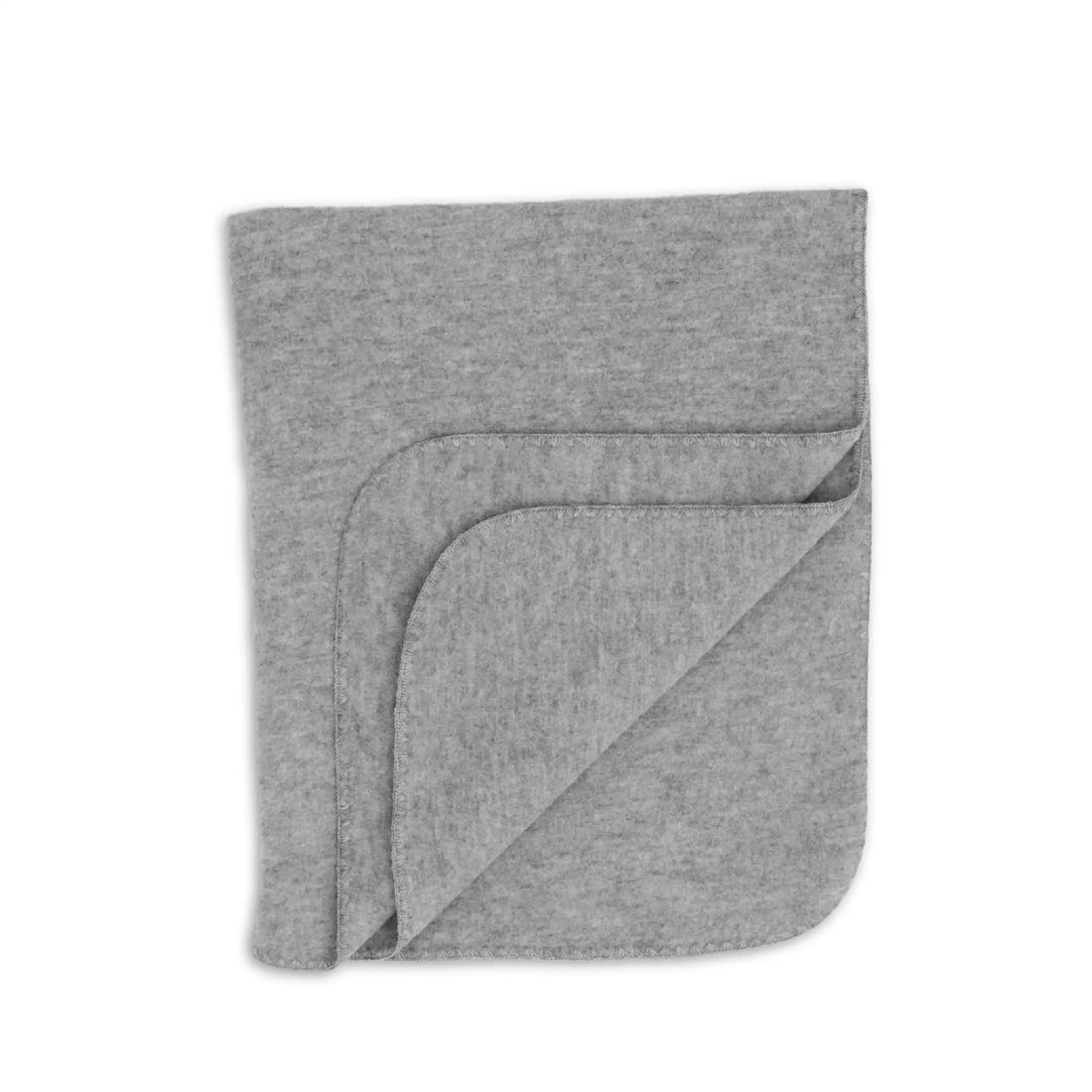 Babydecke aus Wolle in gray melange