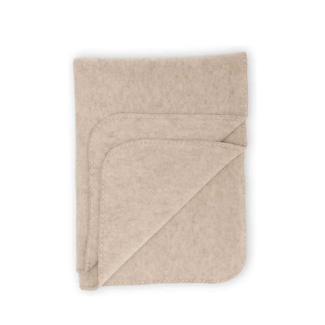 Babydecke aus Wolle in sand melange
