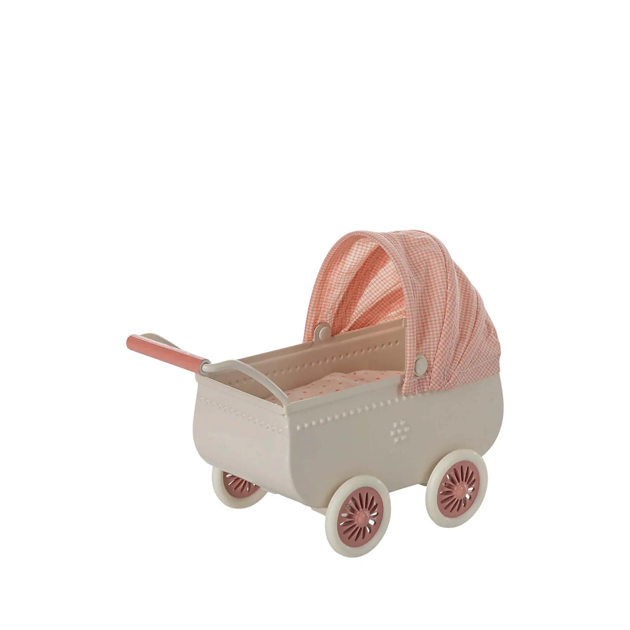 Baby Mice Pram in coral