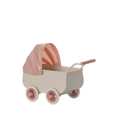 Baby Mice Pram in coral