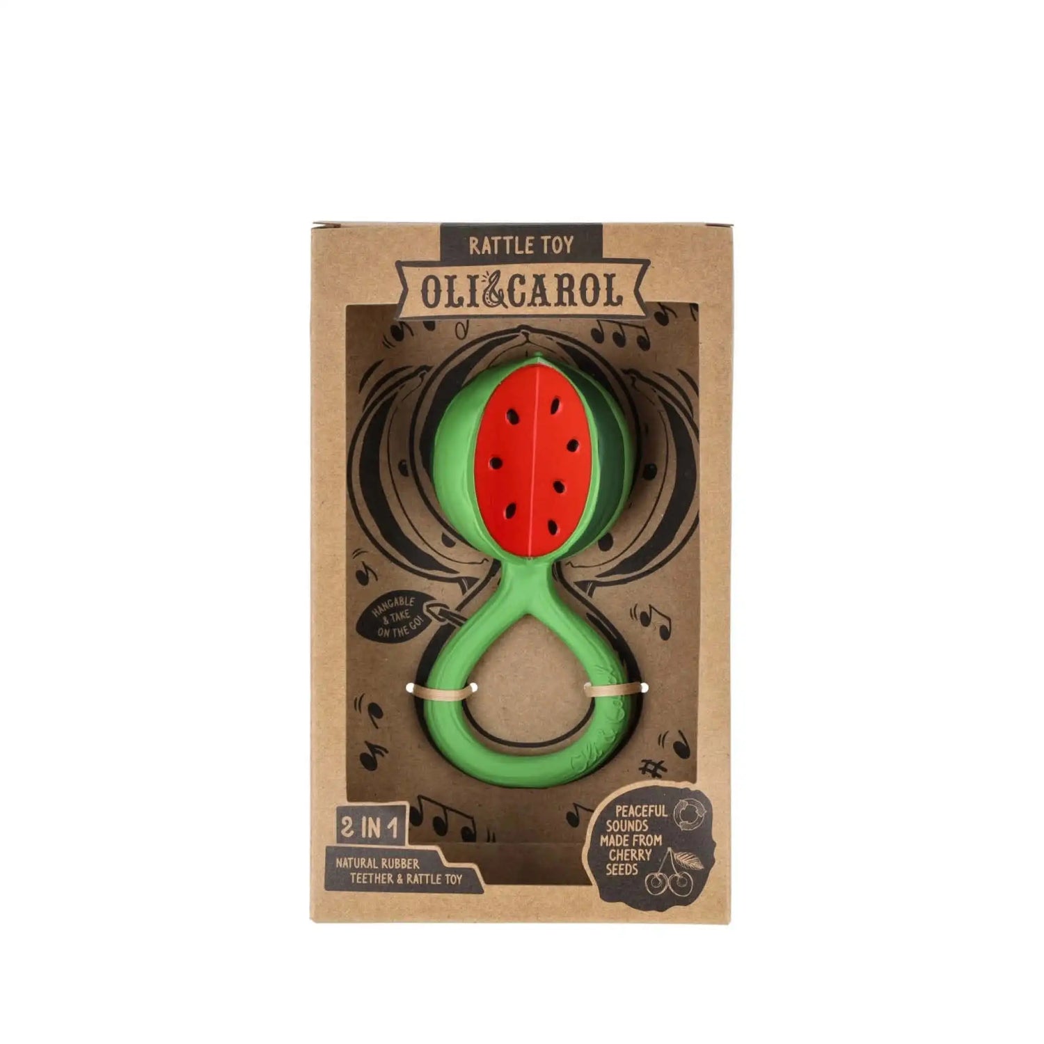 Beißring und Rassel Wassermelone