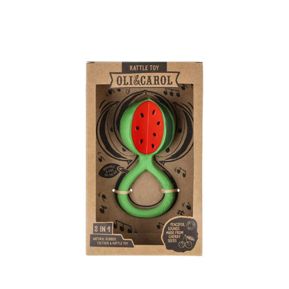 Beißring und Rassel Wassermelone