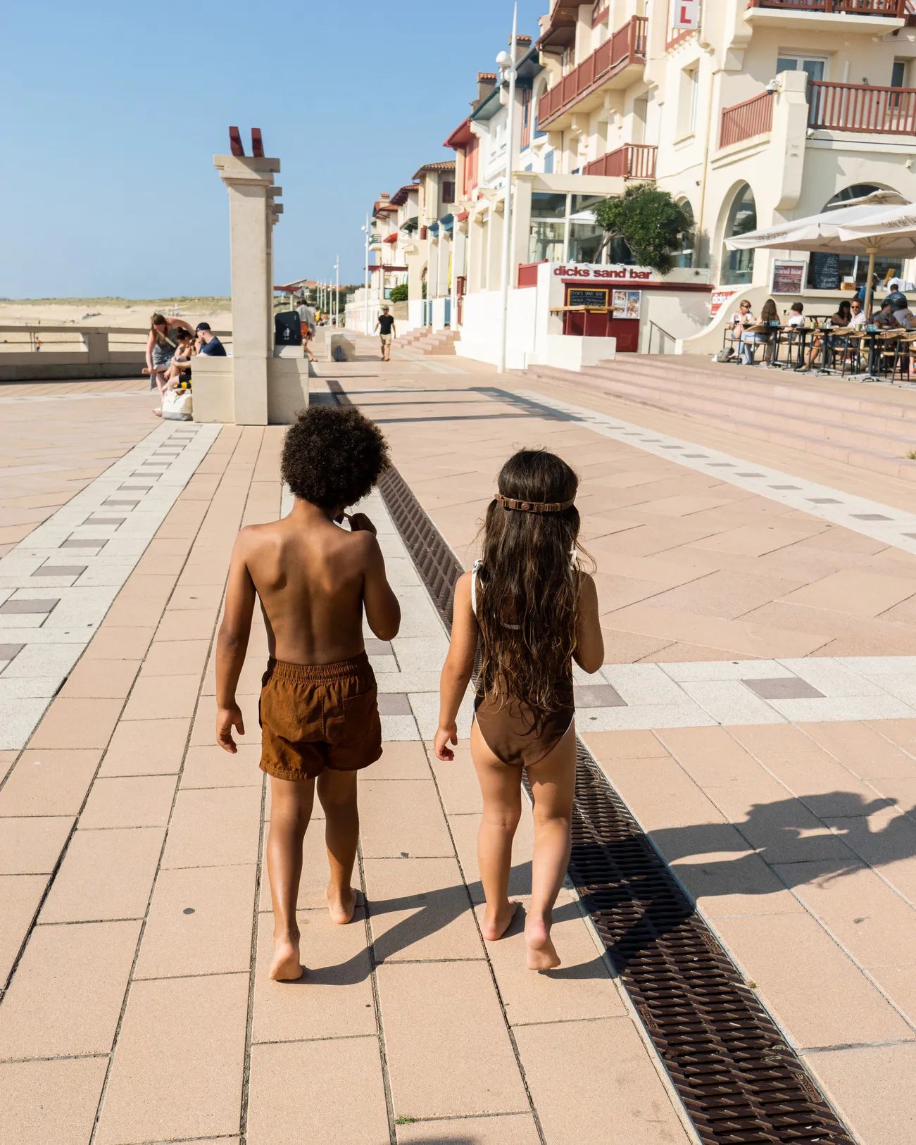 Swim Shorts Bobby in marron
