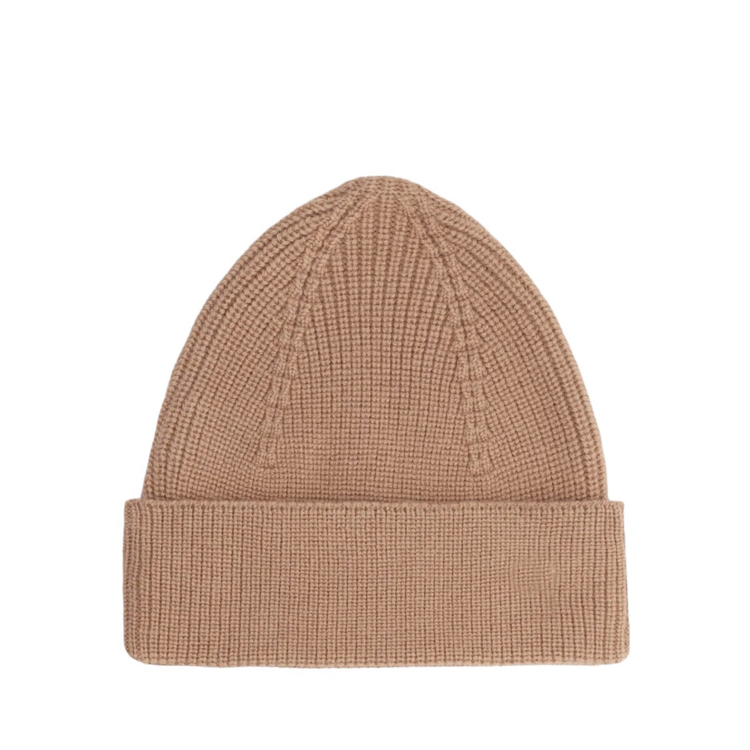 Knitted Beanie in biscuit