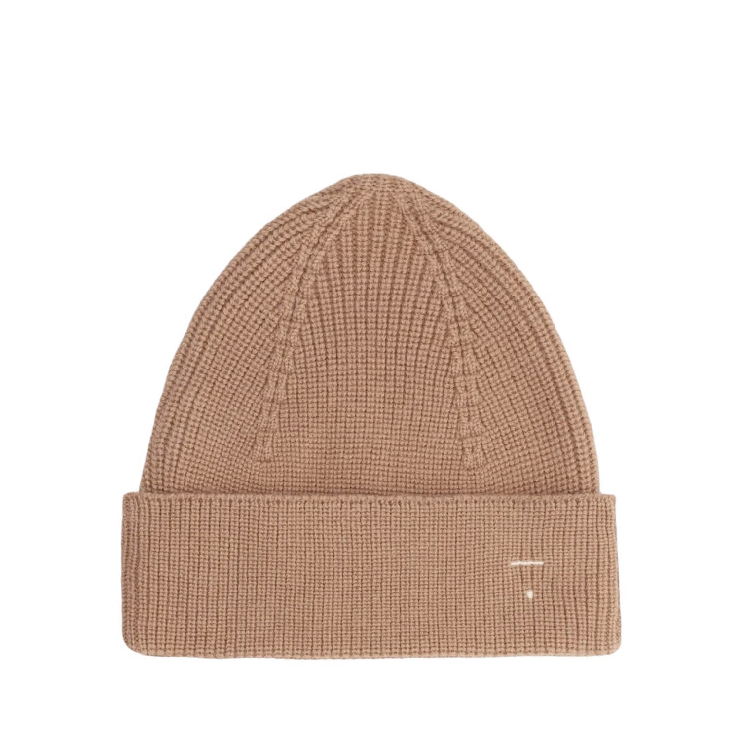 Knitted Beanie in biscuit