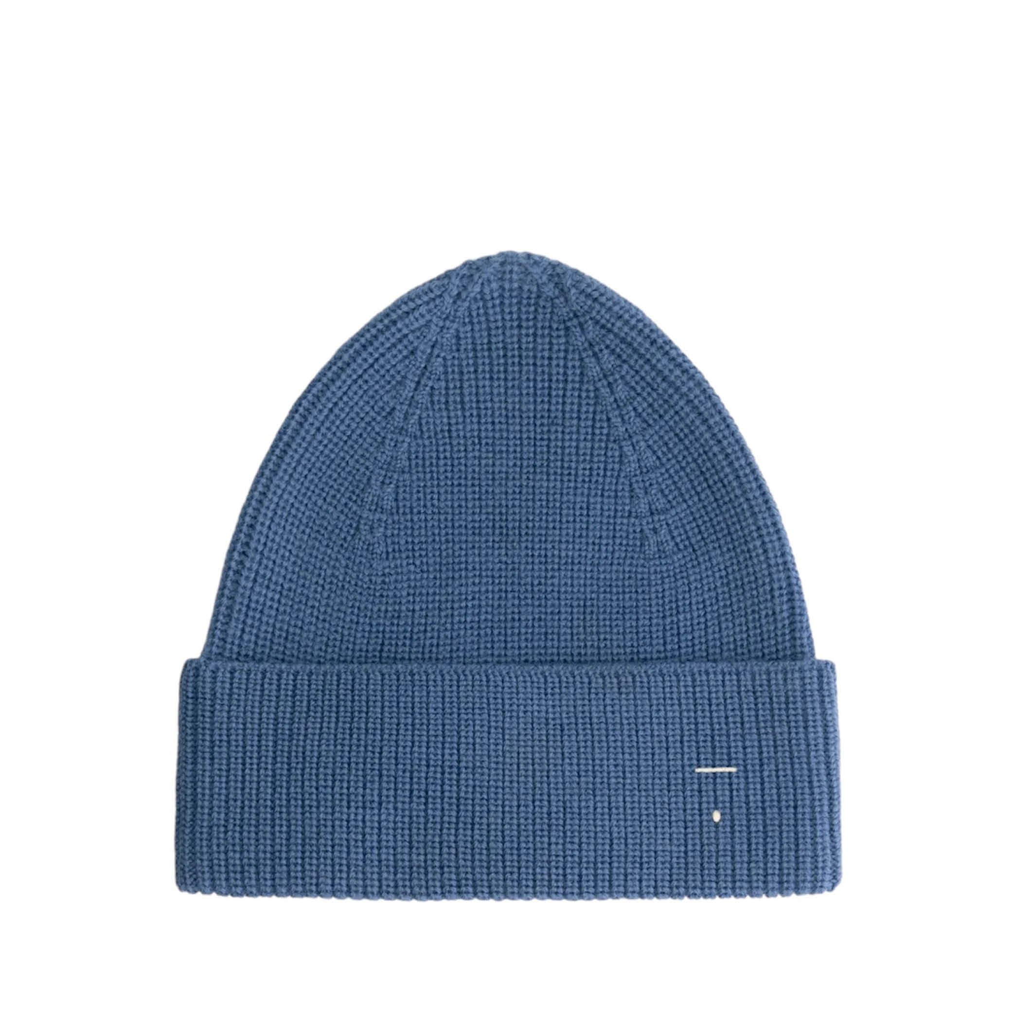 Knitted Beanie in blue moon