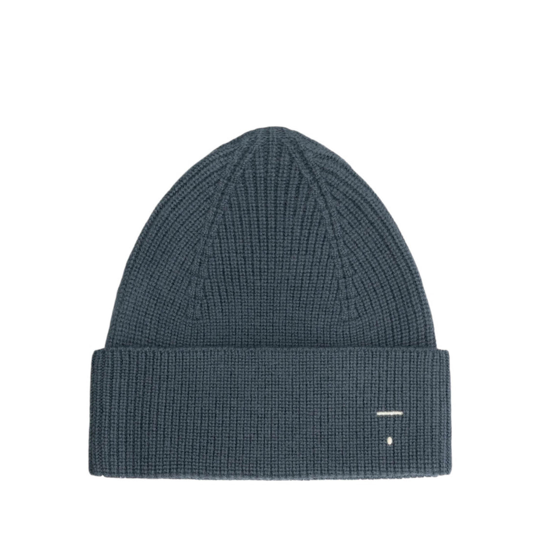 Knitted Beanie in blue grey