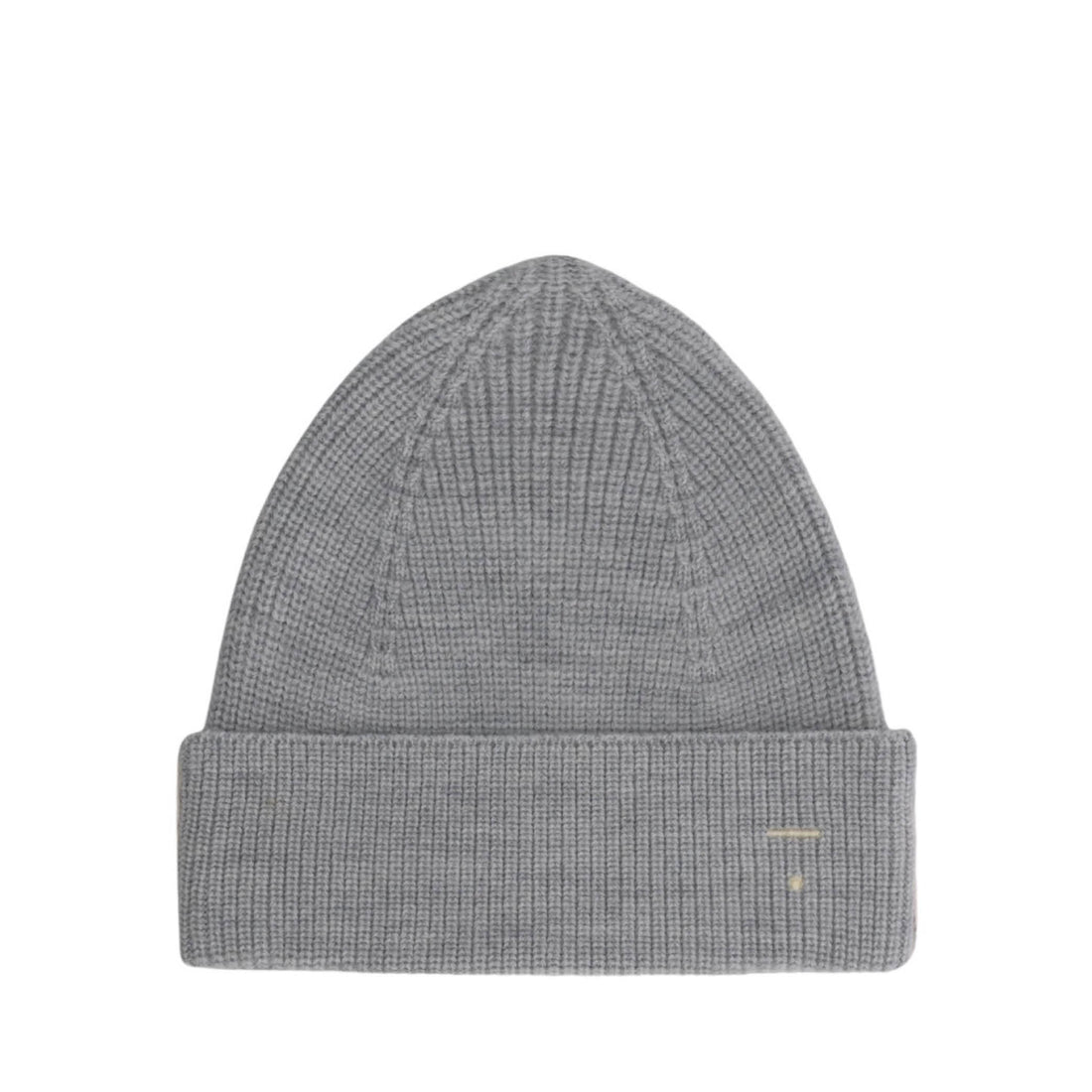 Knitted Beanie in grey melange