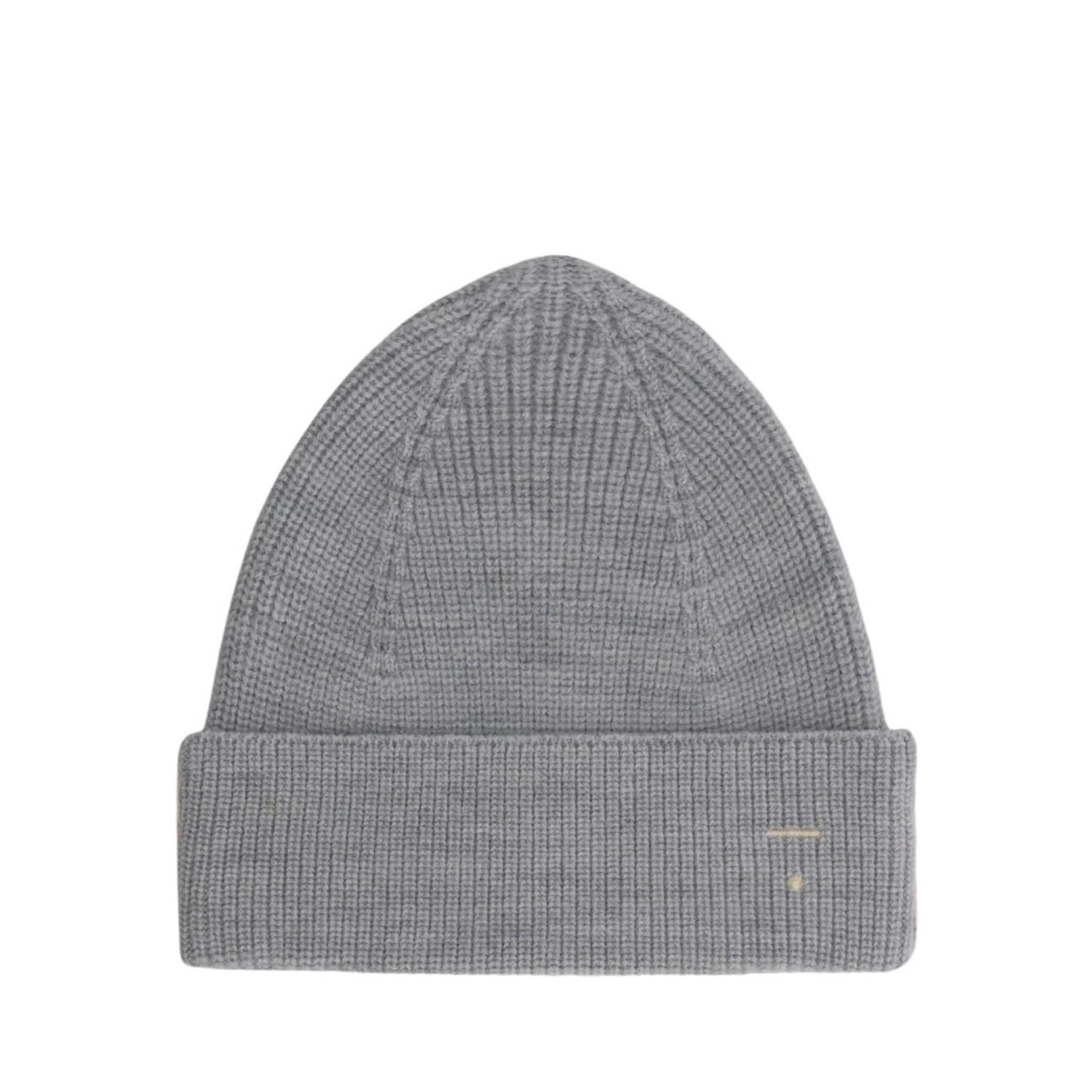 Knitted Beanie in grey melange