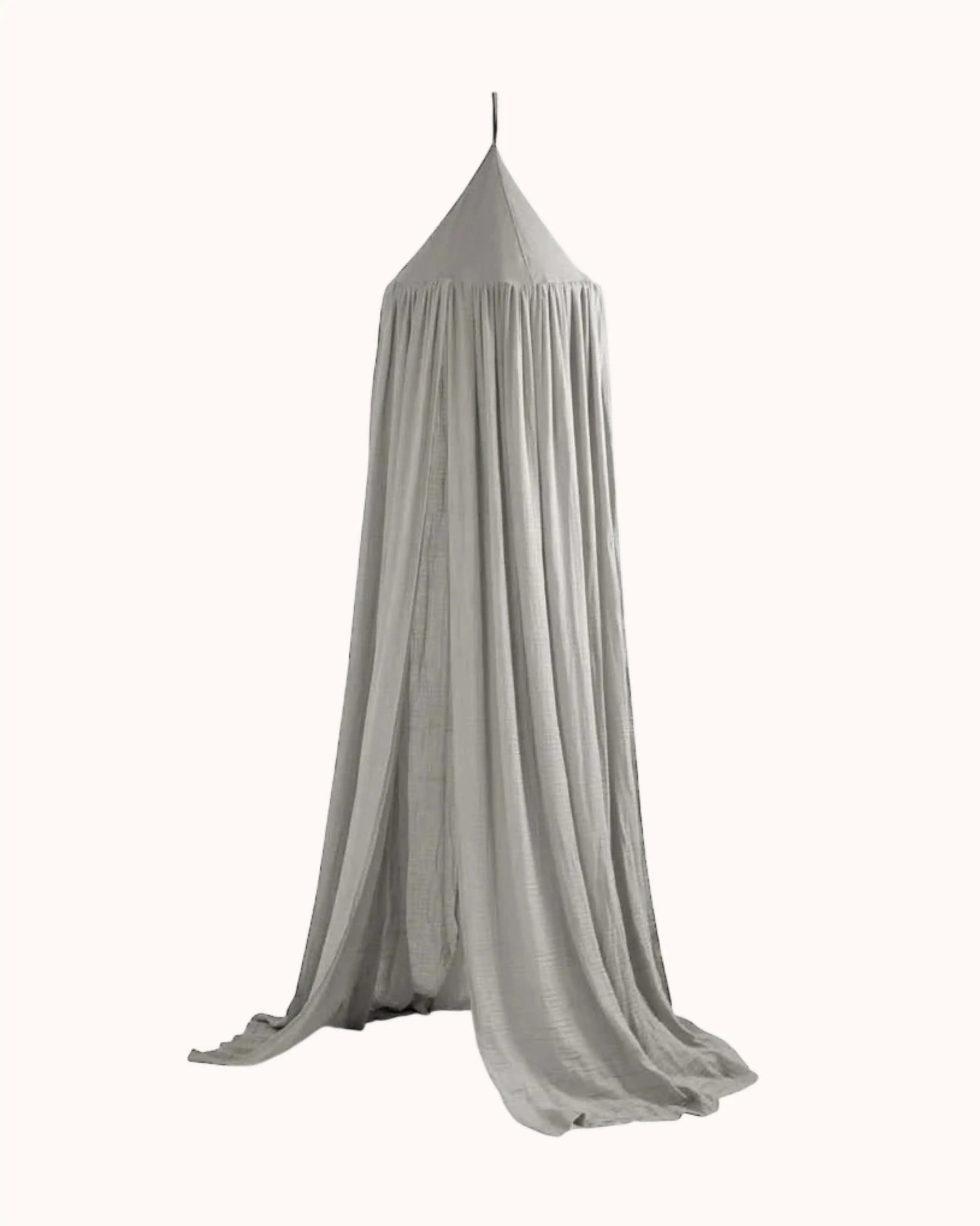 Musselin Betthimmel in elephant grey