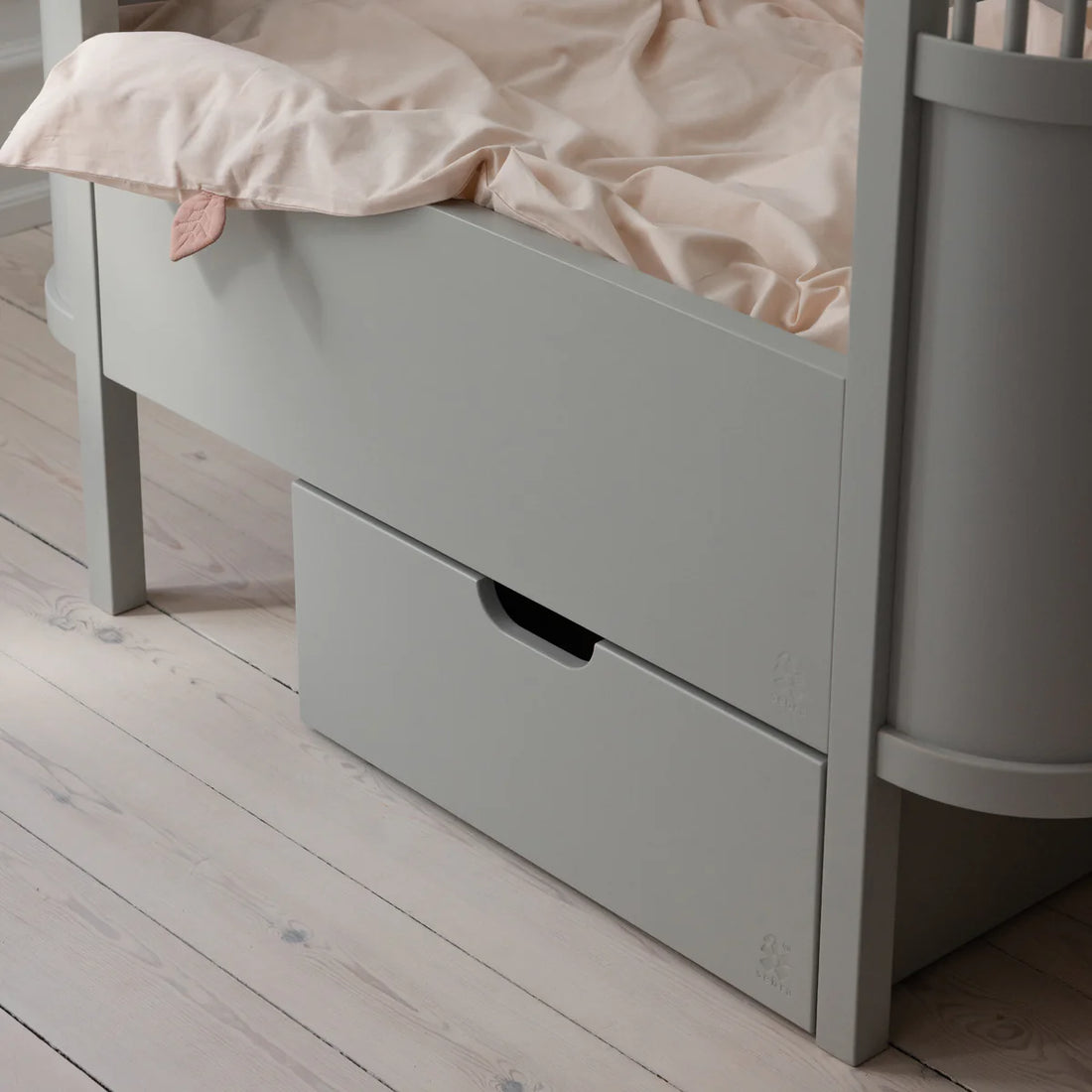 Bettschublade in stone grey