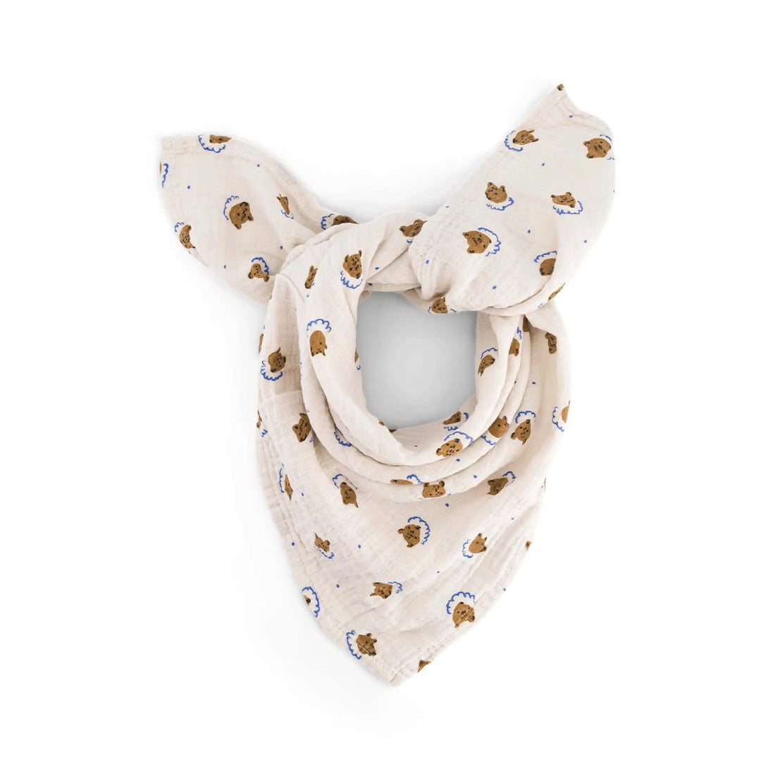 Musselin Swaddle Bianca Teddy