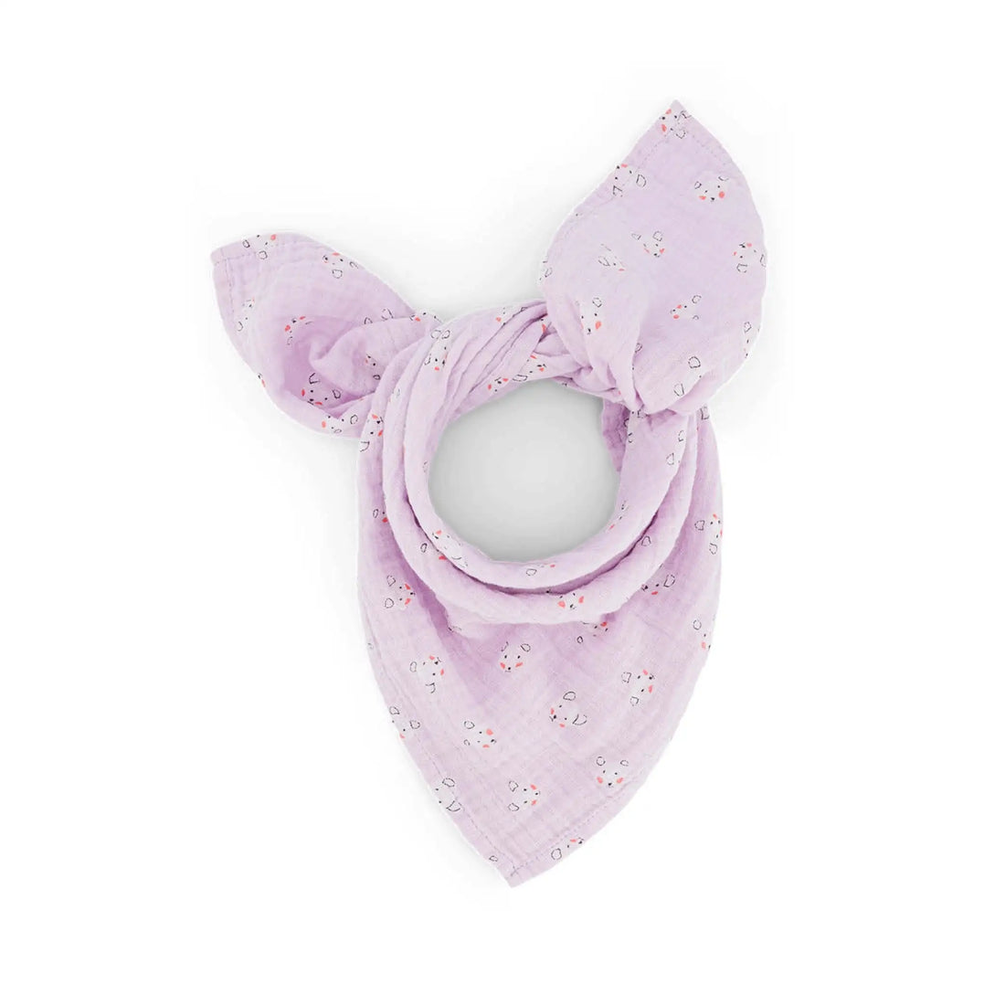 Musselin Swaddle Bianca Teddy lilac