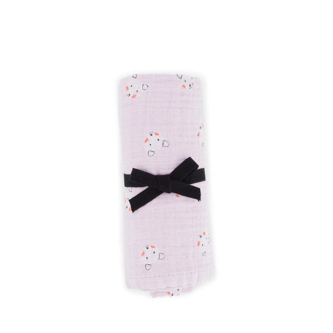 Musselin Swaddle Bianca Teddy lilac