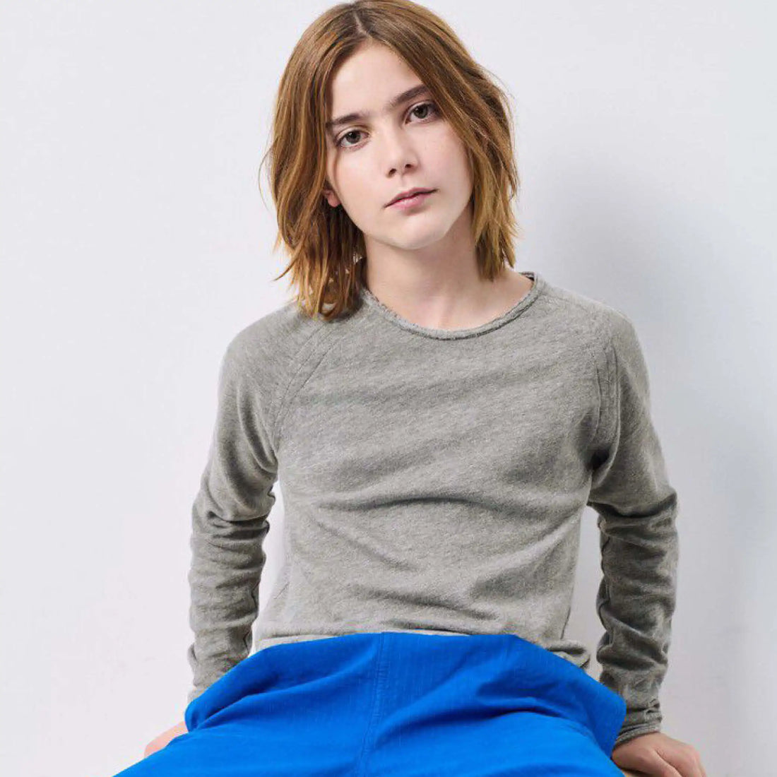 Long-sleeved T-Shirt Sonoma in gris chine