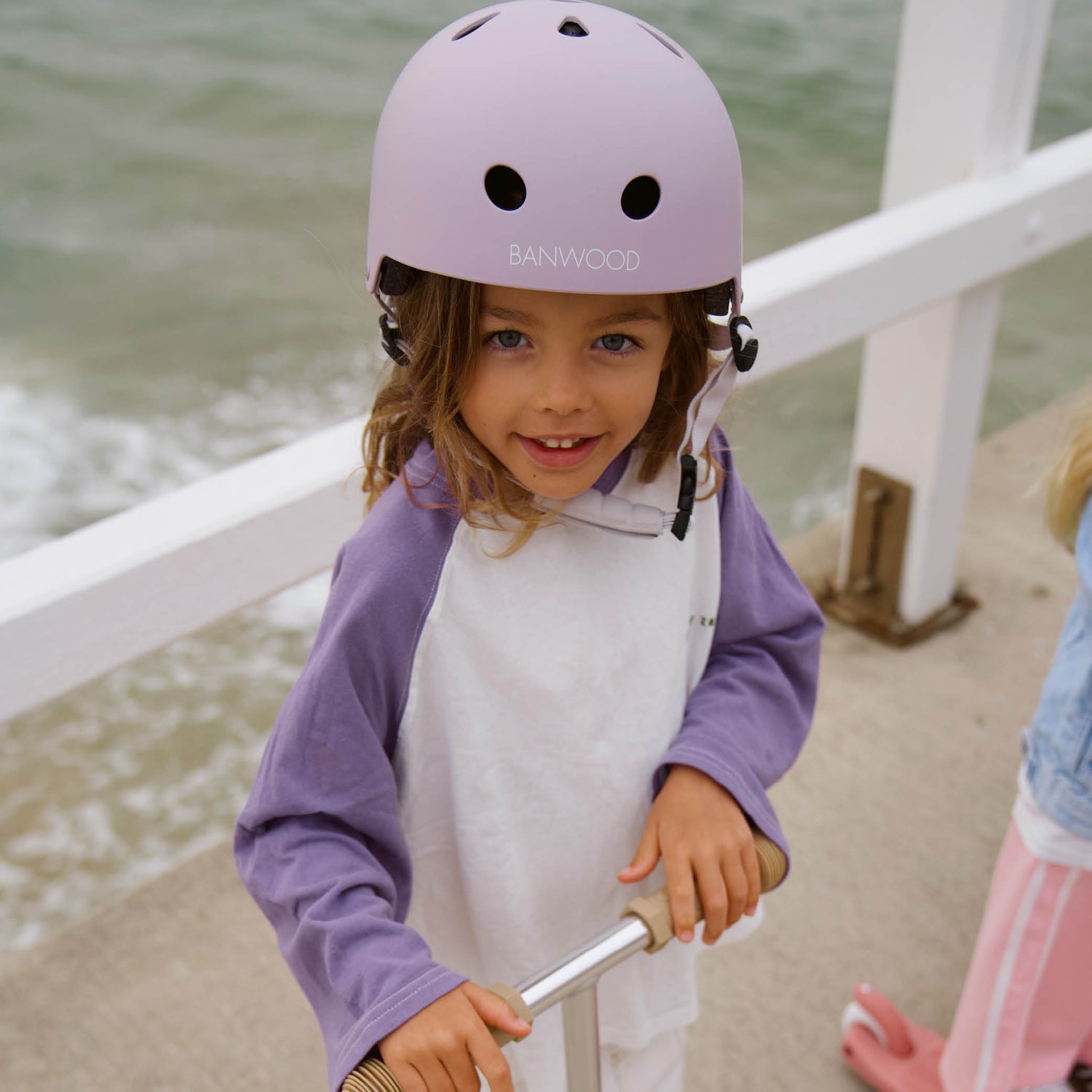 Kinder Eco Helm in lavender