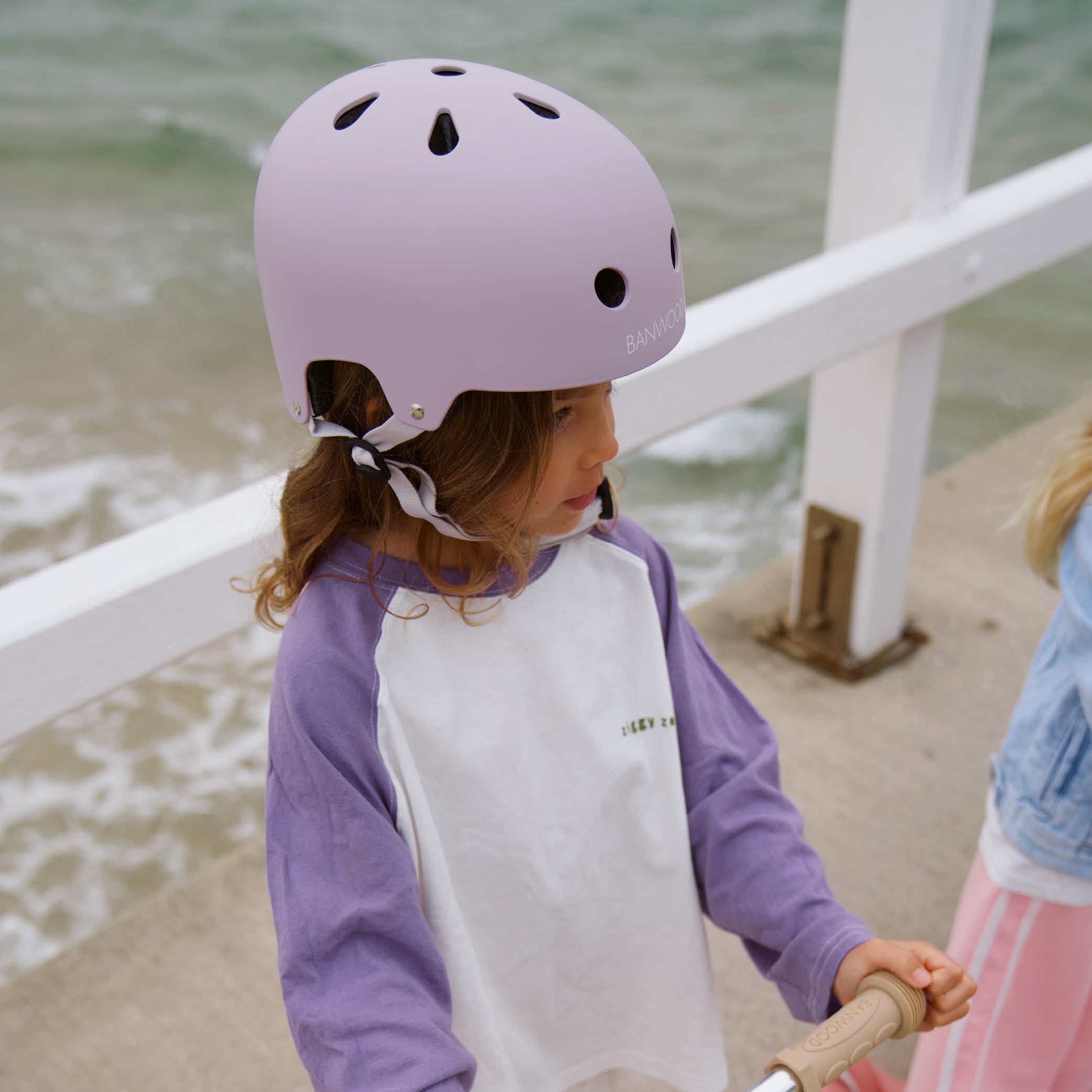 Kinder Eco Helm in lavender