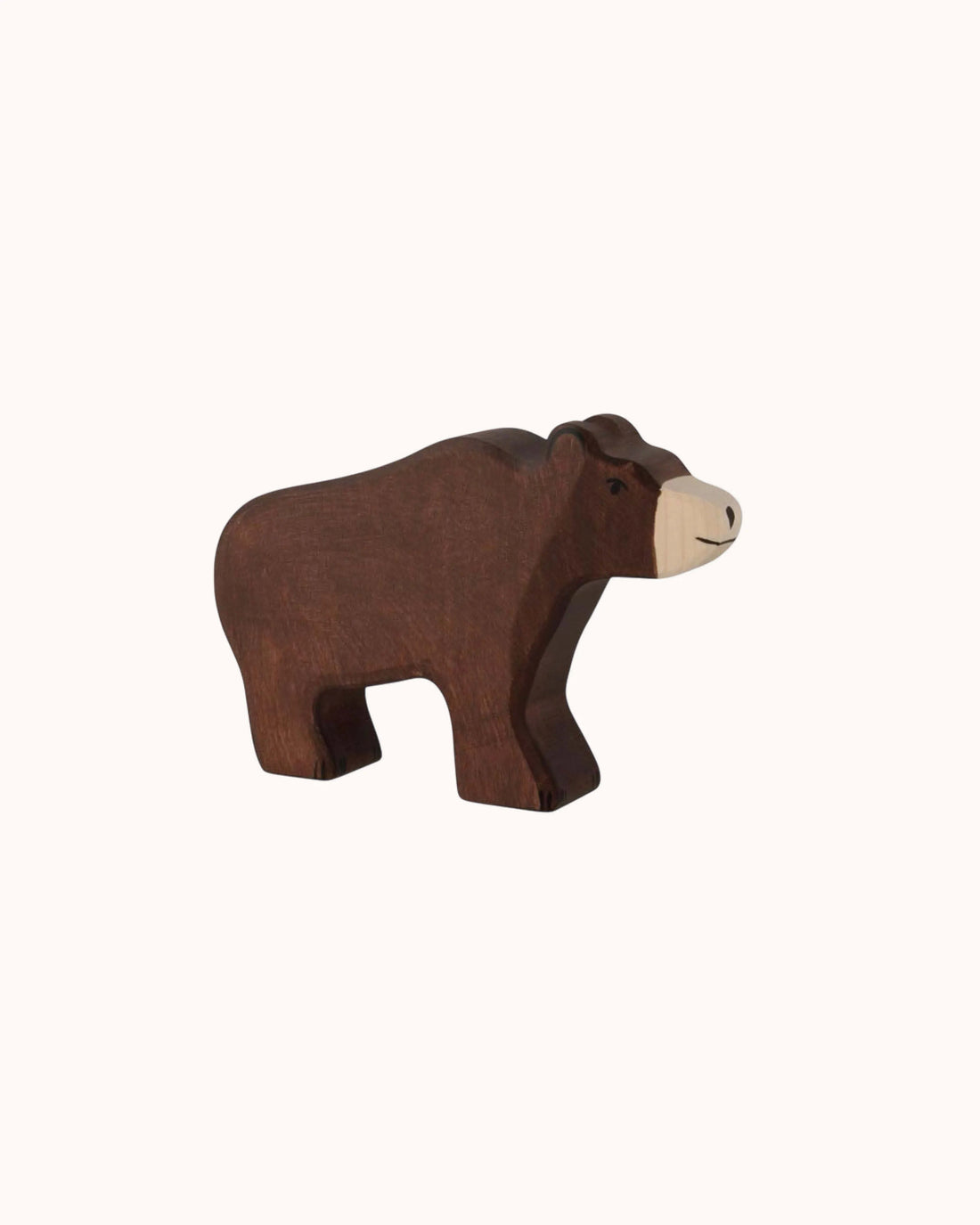 Wooden figure, big brown bear