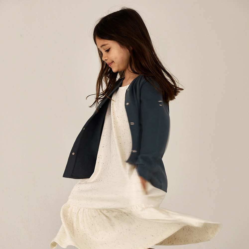 Cardigan in blue grey