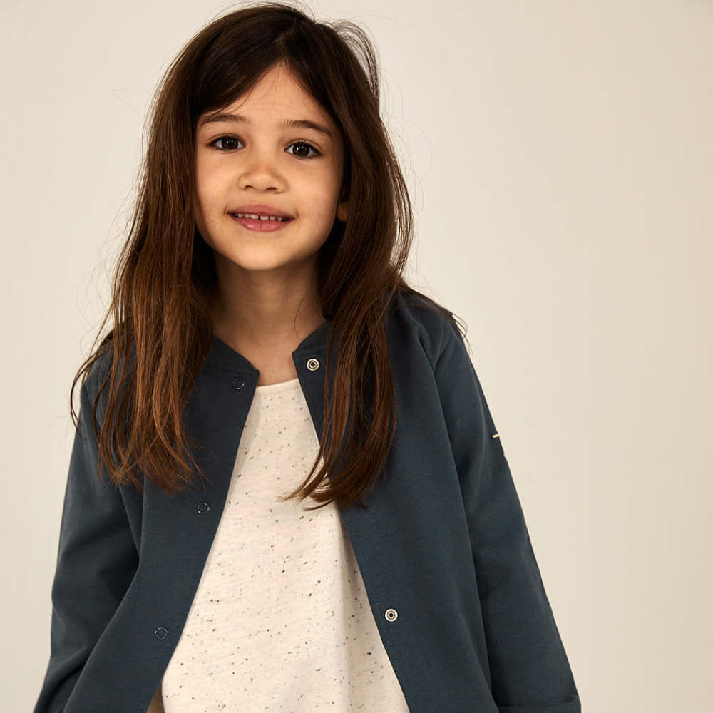 Cardigan in blue grey