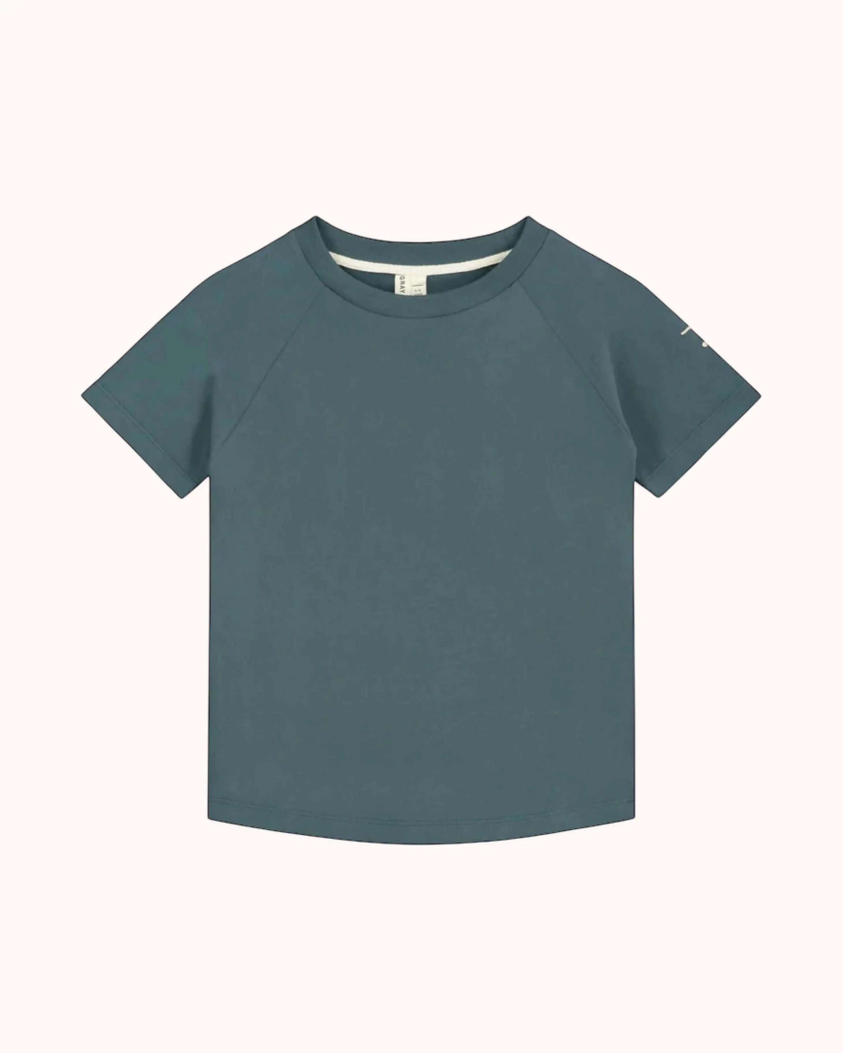 Kurzärmliges T-Shirt in blue grey