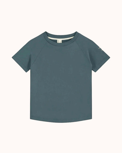 Kurzärmliges T-Shirt in blue grey