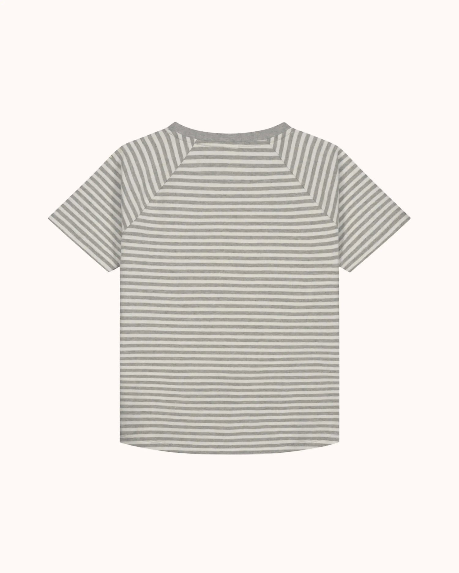 Kurzärmliges T-Shirt in grey melange/off-white