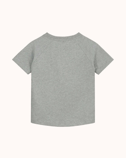 Kurzärmliges T-Shirt in grey melange
