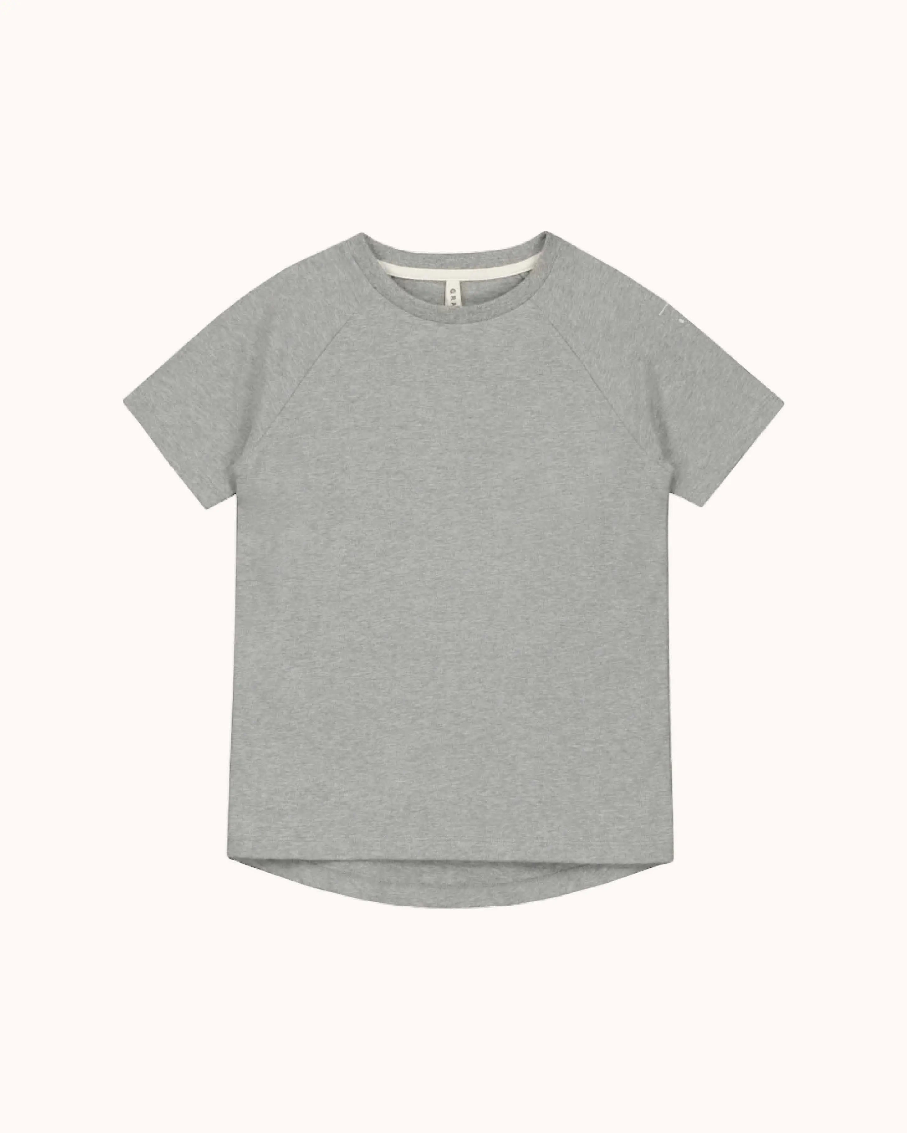 Kurzärmliges T-Shirt in grey melange
