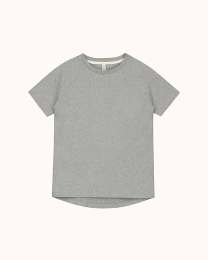 Kurzärmliges T-Shirt in grey melange
