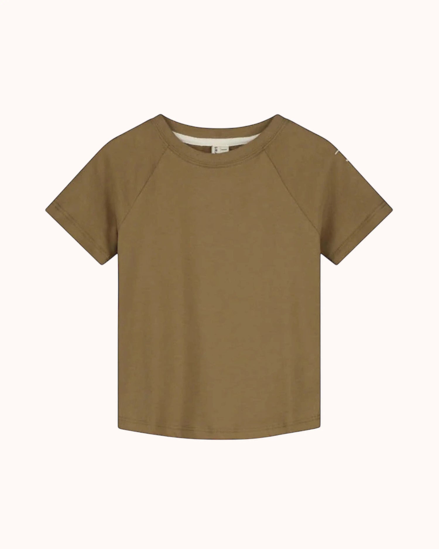 Kurzärmliges T-Shirt in peanut