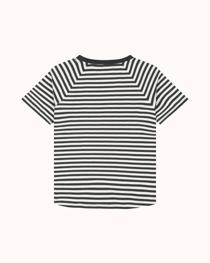 Kurzärmliges T-Shirt in nearly black/off-white