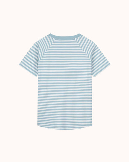 Short-sleeved T-Shirt in sky/off-white