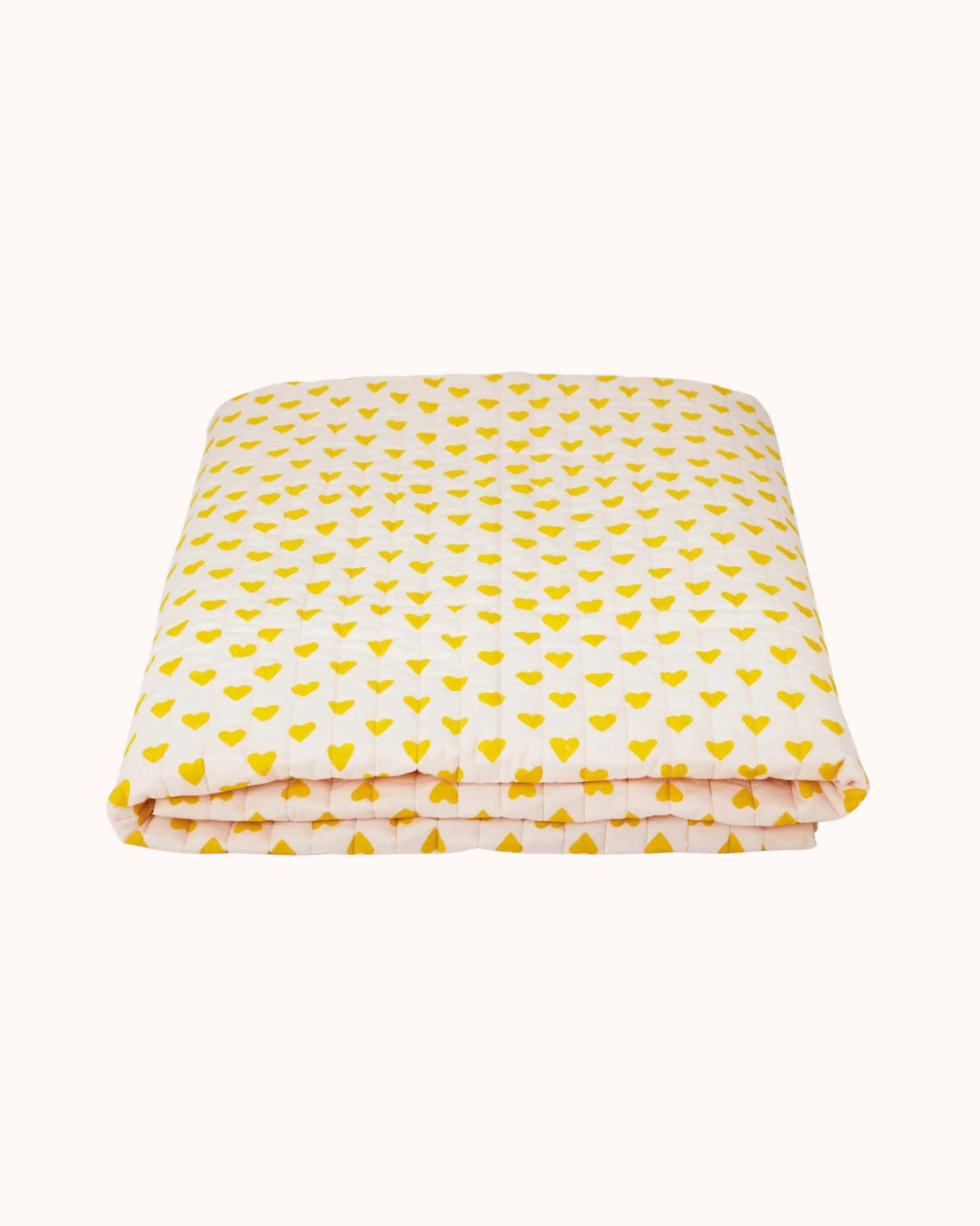 Plaid in yellow heart