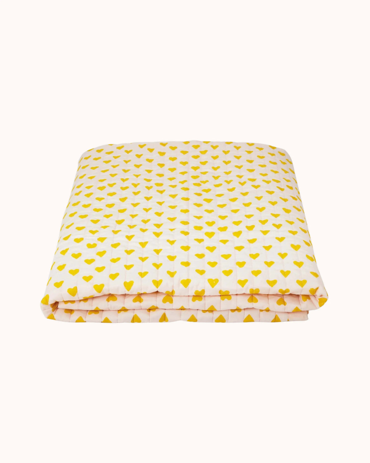 Plaid in yellow heart