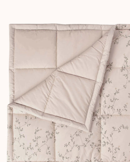 Percale Quilted Blanket in botany