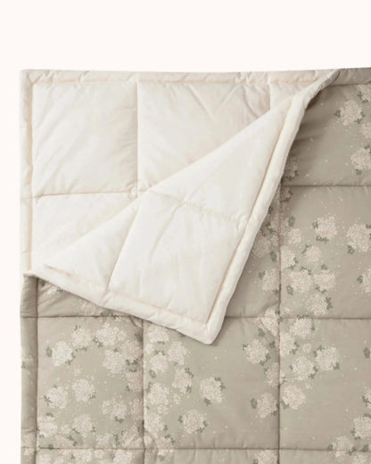 Percale Quilted Blanket in dogwood