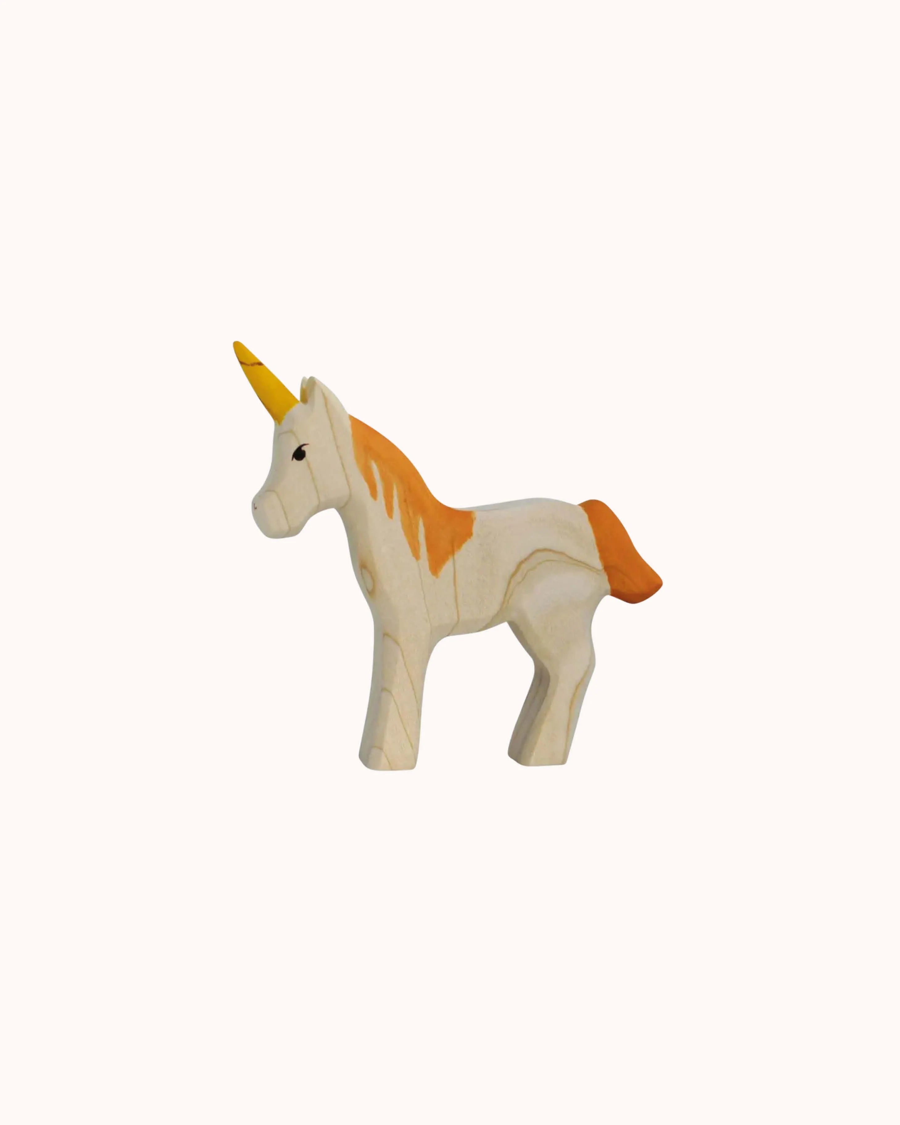 Holzfigur Einhorn