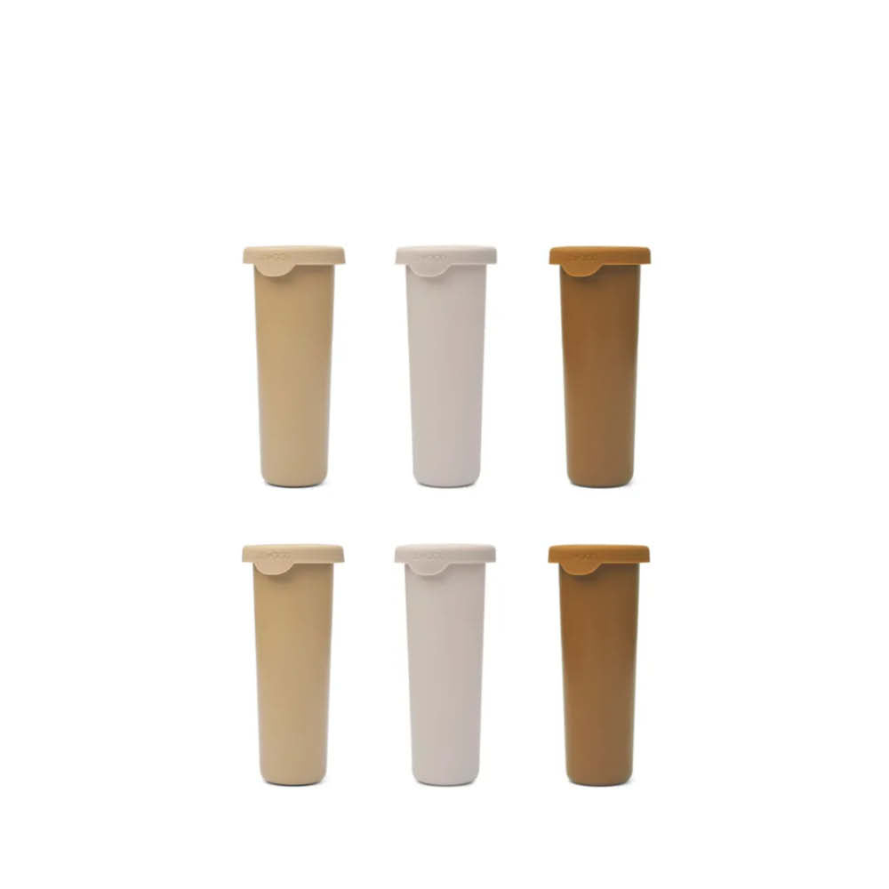 Set of 6, Ice Cream Molds Gianni in a safari multi mix