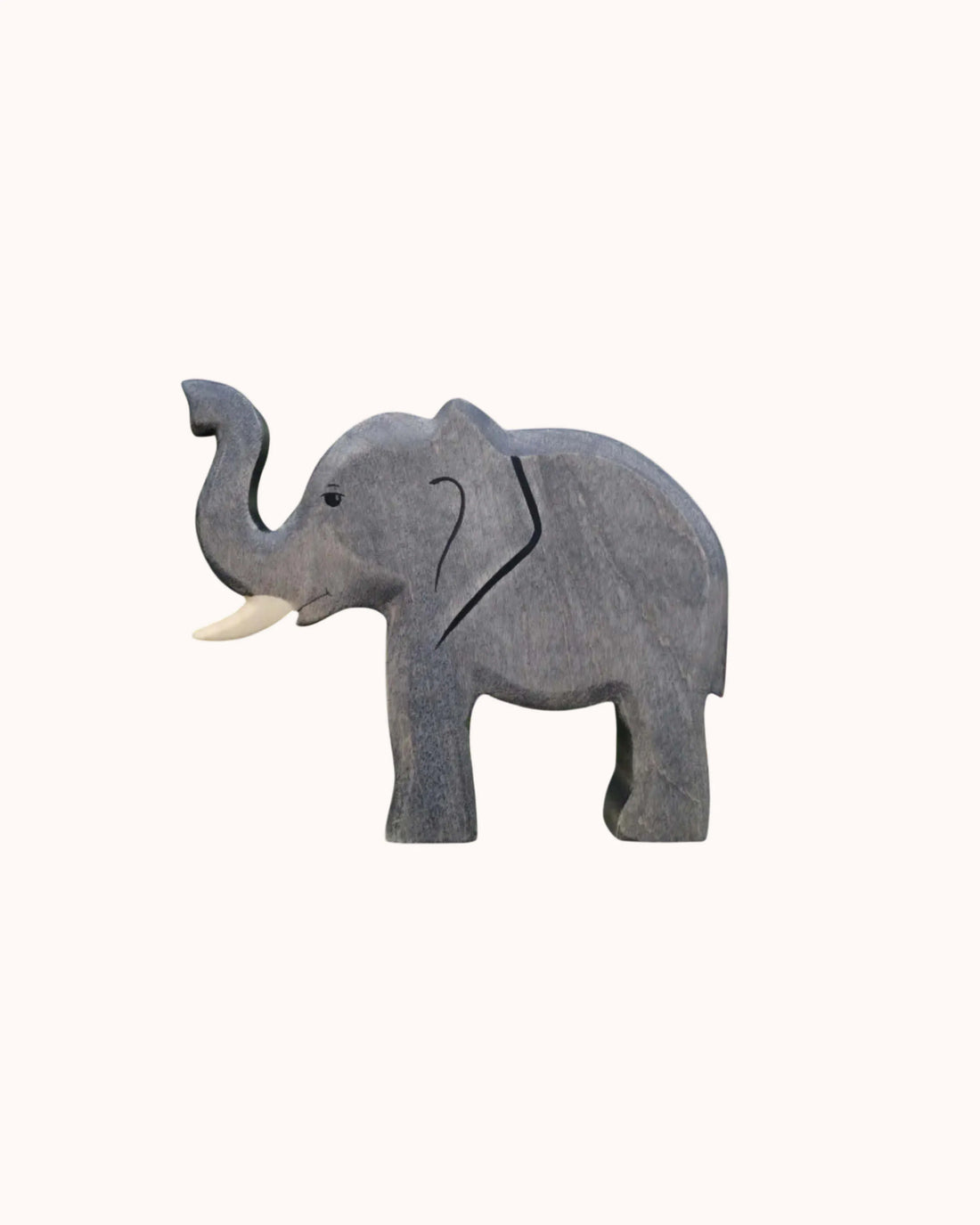Holzfigur Elefantenbulle