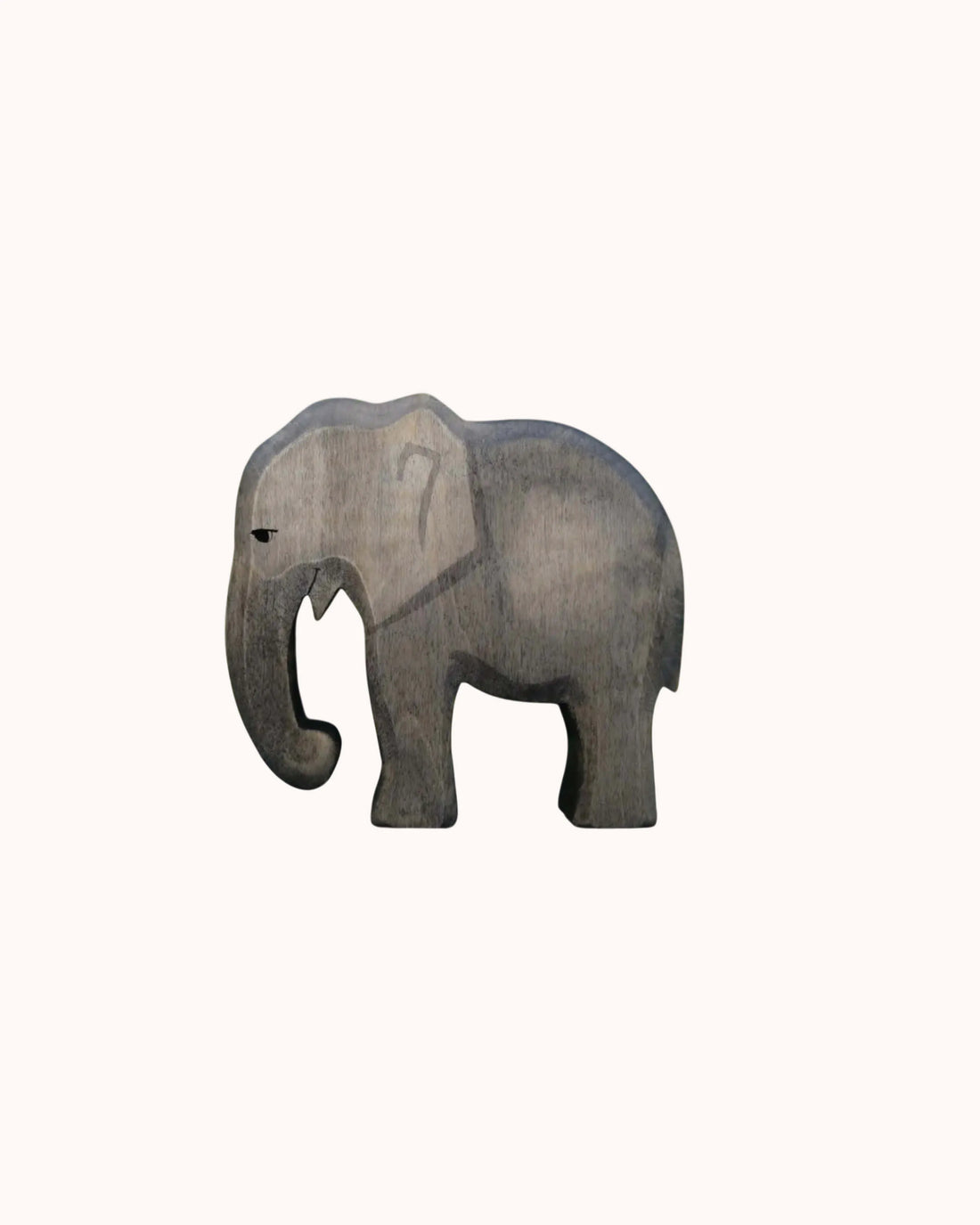 Holzfigur Elefantenkuh