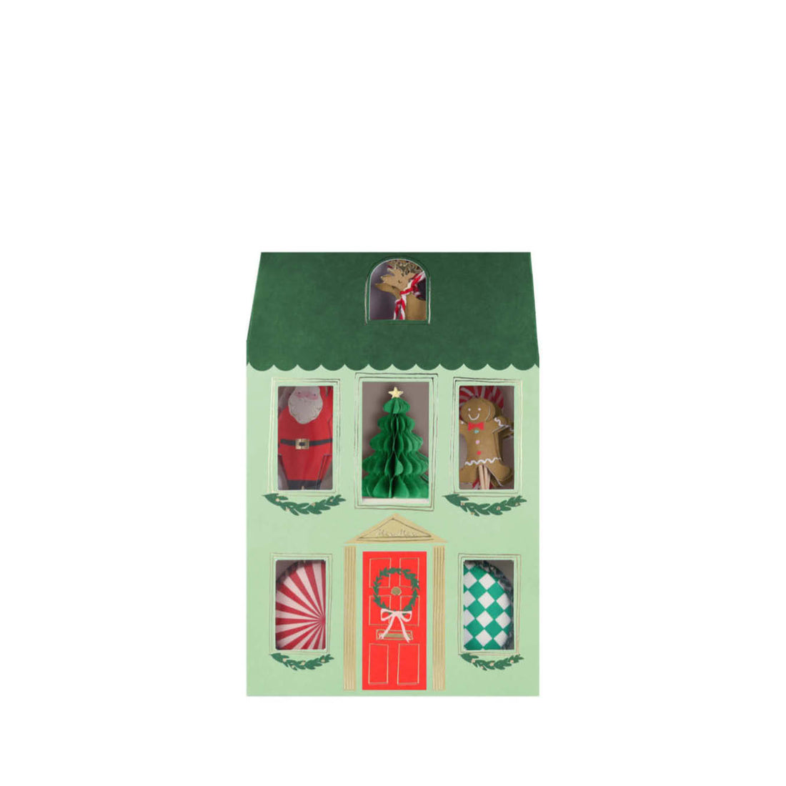 Festive House Cupcake Decoration