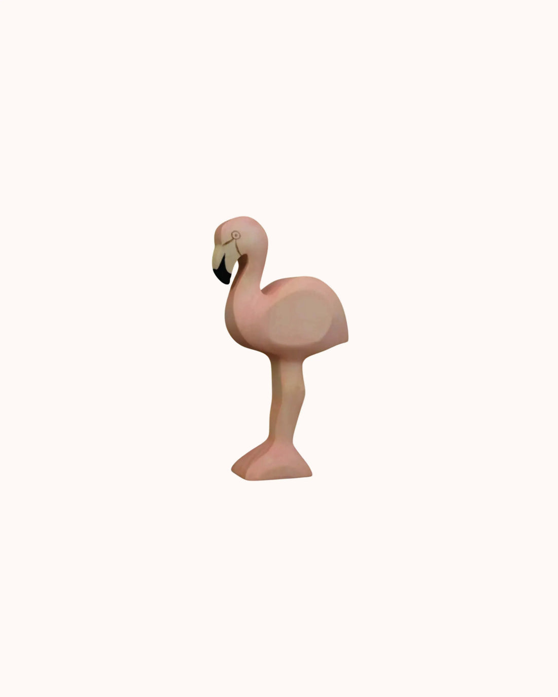 Holzfigur Flamingo