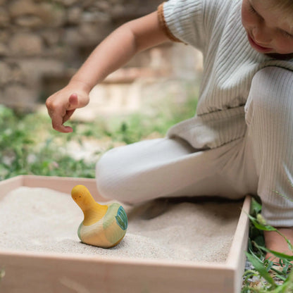 Flowing Yellow Bird Kreisel