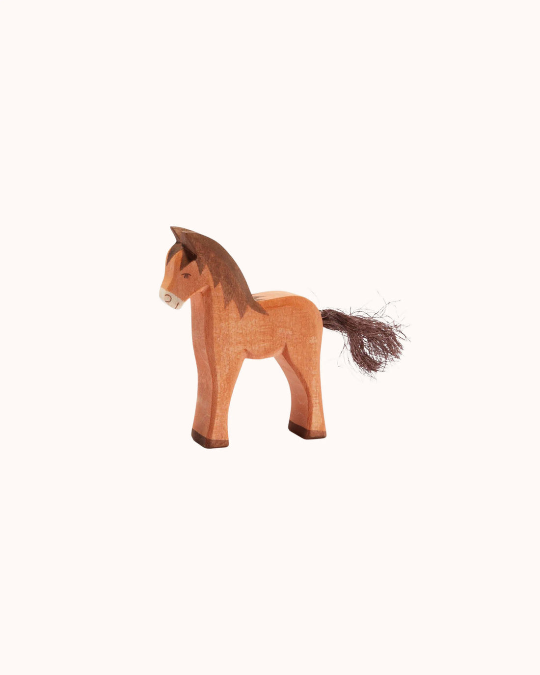 Wooden Figure Foal brown