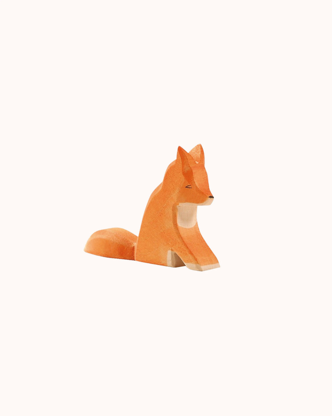 Wooden Figure Fox large sitting