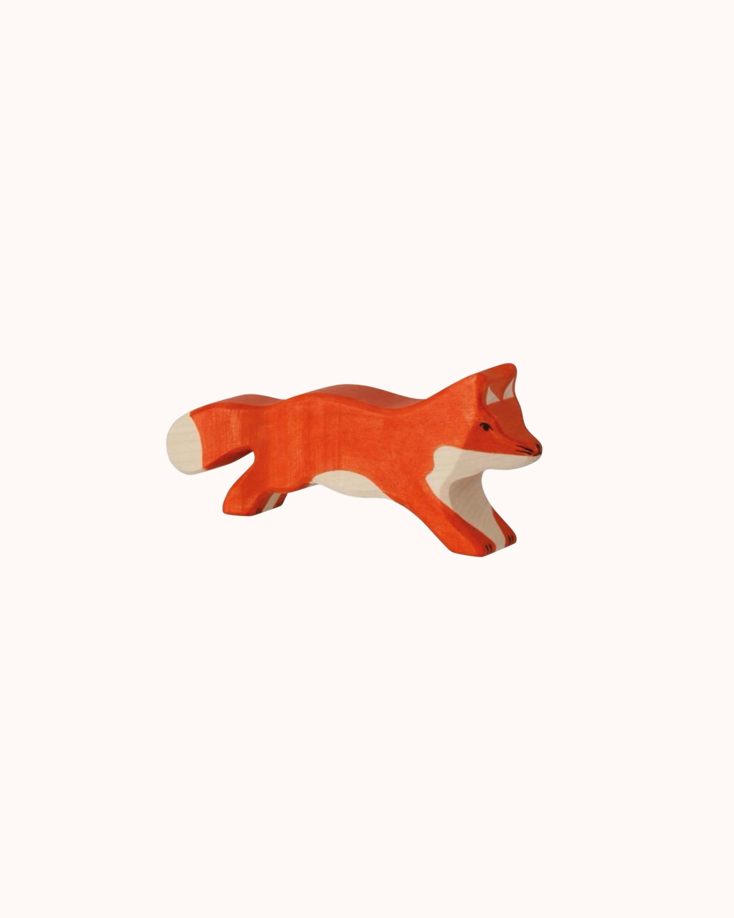 Wooden Figure running Fox